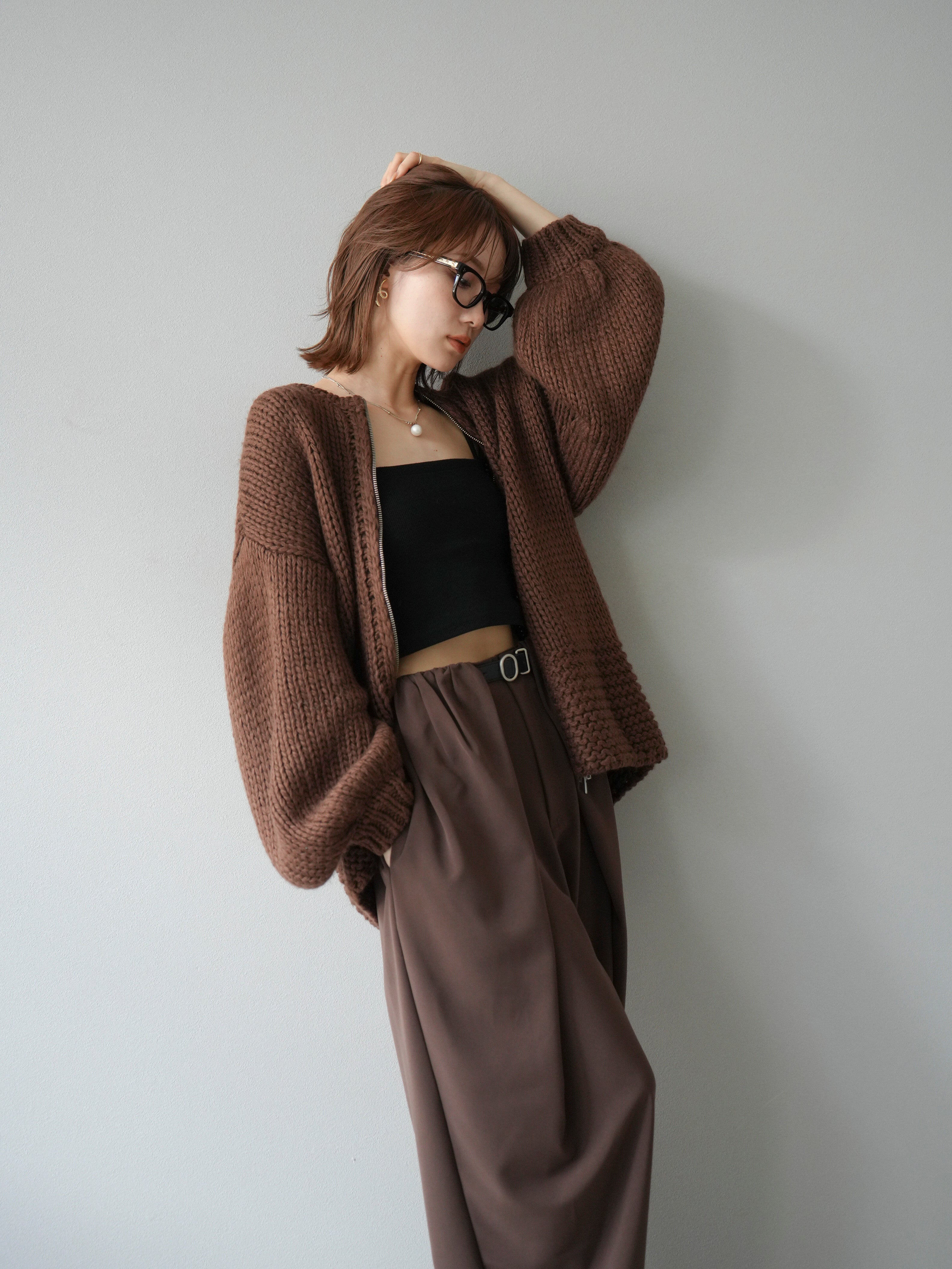 【美品】45rpmカーディガン　ブラウン ウール100%サイズ2 11_4fb4e7b0-7d8b-4886-bfcd-