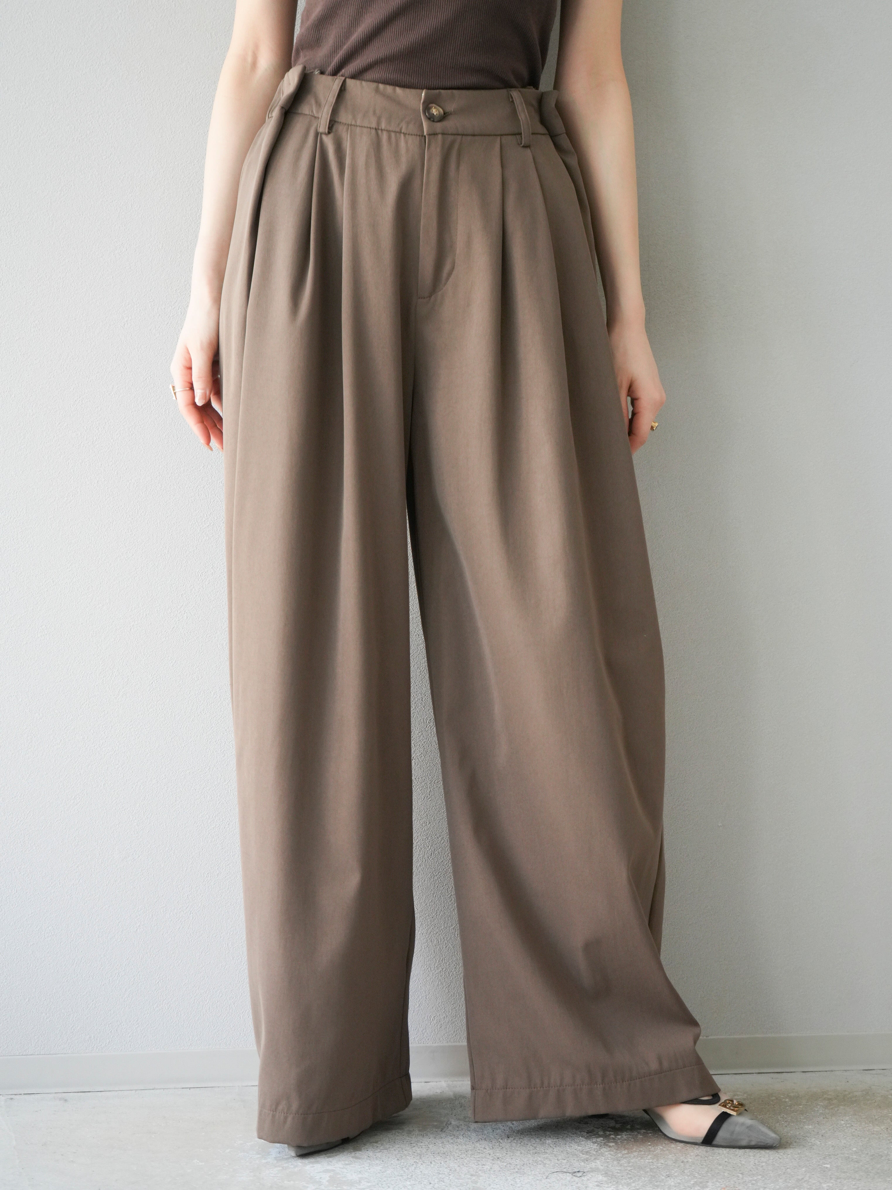 (美品) BLUCO × WAX ワイドテーパードパンツ Sサイズ ブラウン WAX ( ワックス ) パンツ BLUCO × WAX WIDE TAPERED WORK PANTS