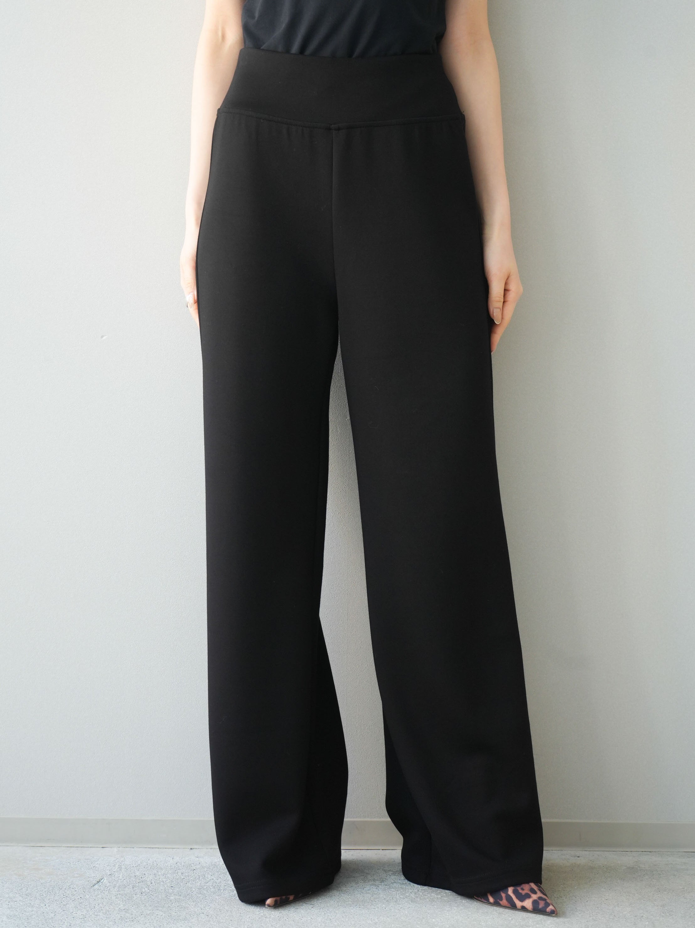 予約]イージーポンチワイドパンツ/black – Lumier