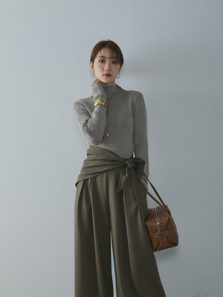 [予約]プレーティングハイネックプルオーバー/beige