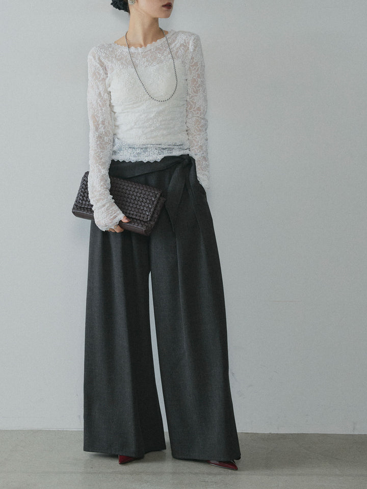 【Allure】[SET]バックオープンレーストップス+バックオープンレーストップス(2set)