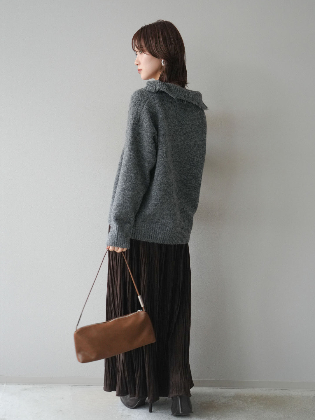 [SET]スキッパーニットプルオーバー+選べるアクセセット(2set)