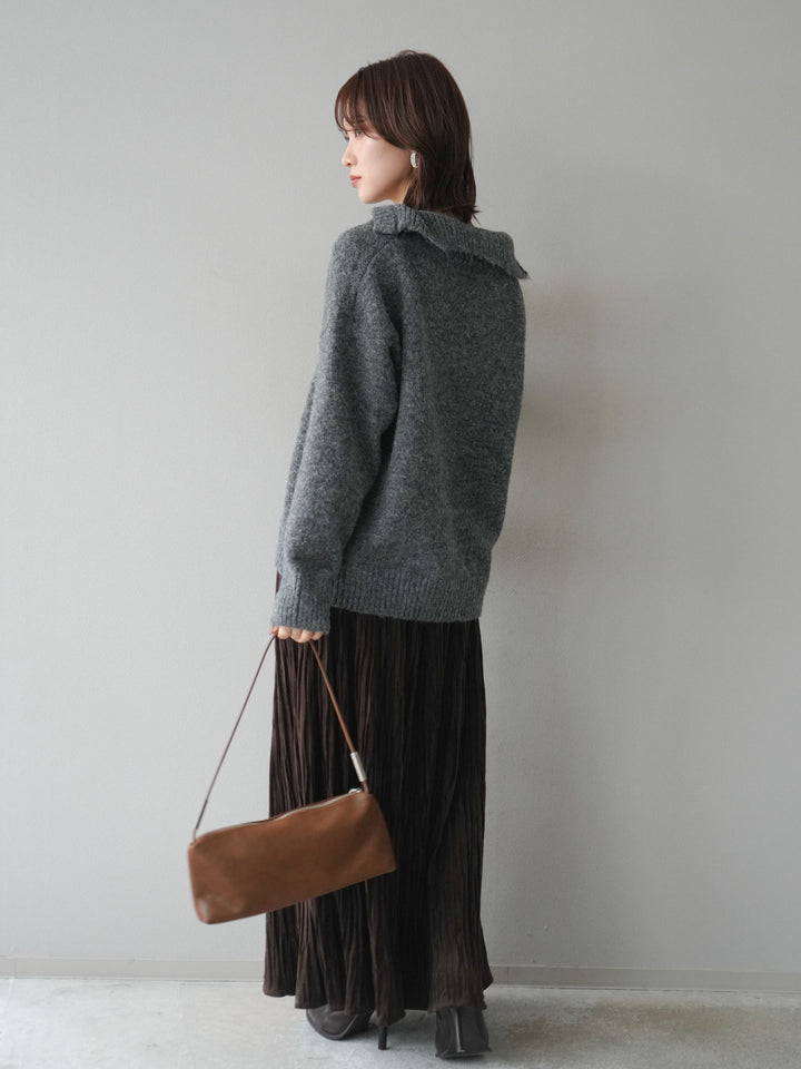 [SET]スキッパーニットプルオーバー+選べるアクセセット(2set)