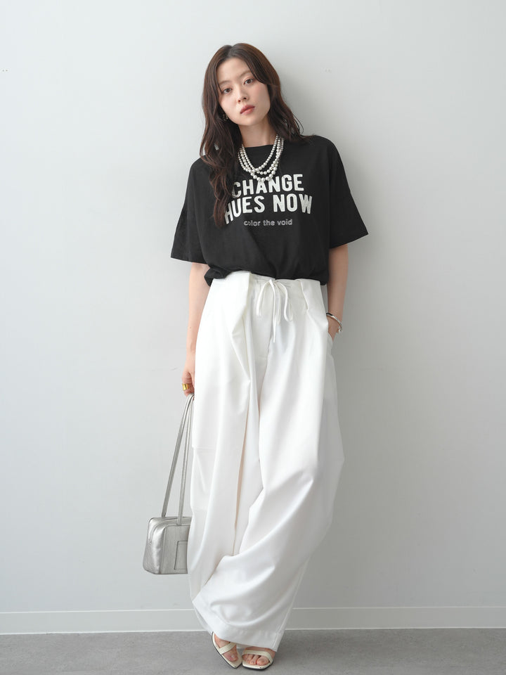 [予約]シアースラブロゴワイドTEE/black