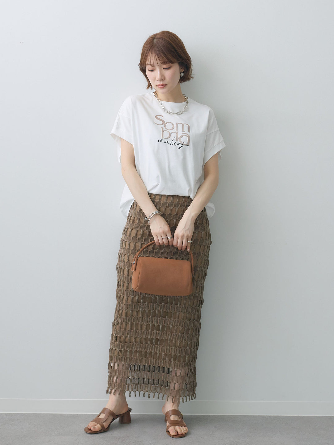 [予約]立体ロゴエンボスTEE /white