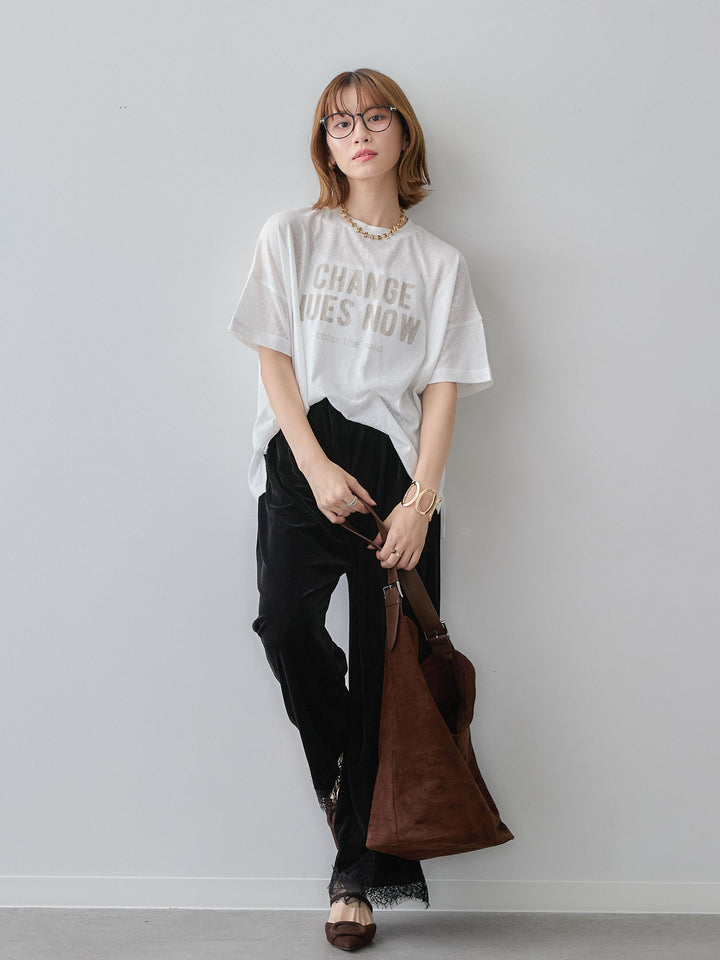 [予約]シアースラブロゴワイドTEE/offwhite