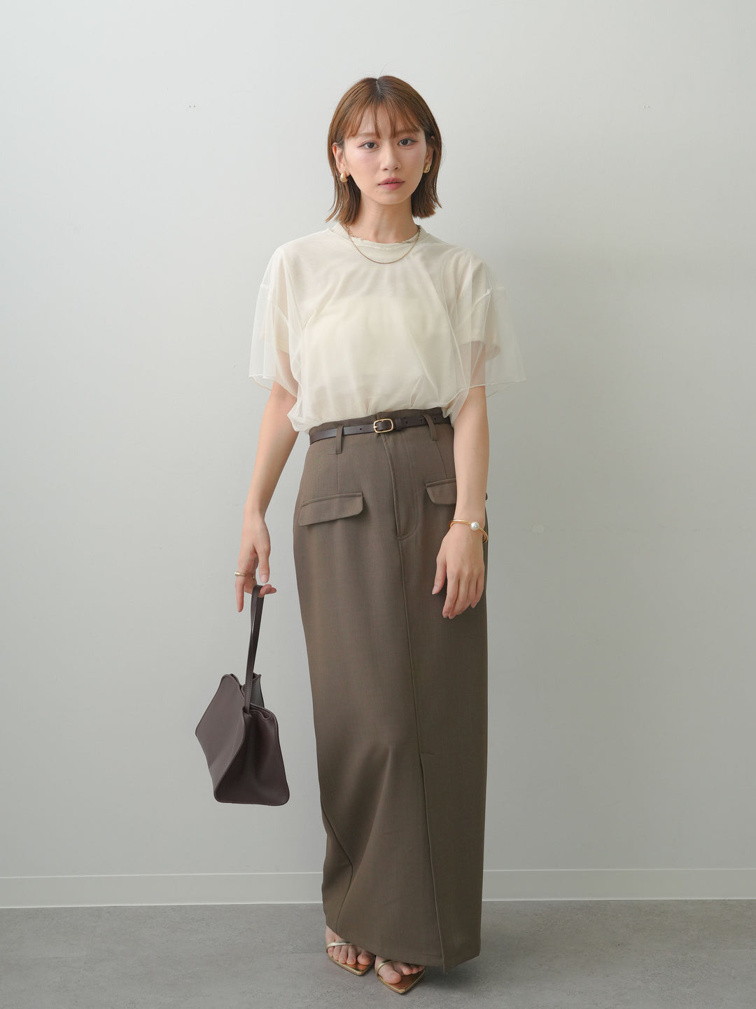[SET]シアーチュールレイヤードTEE+選べるアクセセット(2set)