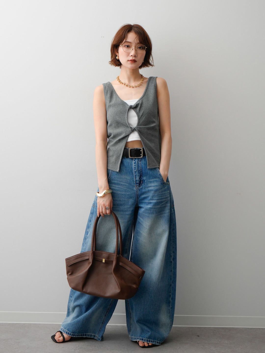 [SET]ツイストタンクトップ+ツイストタンクトップ(2set)