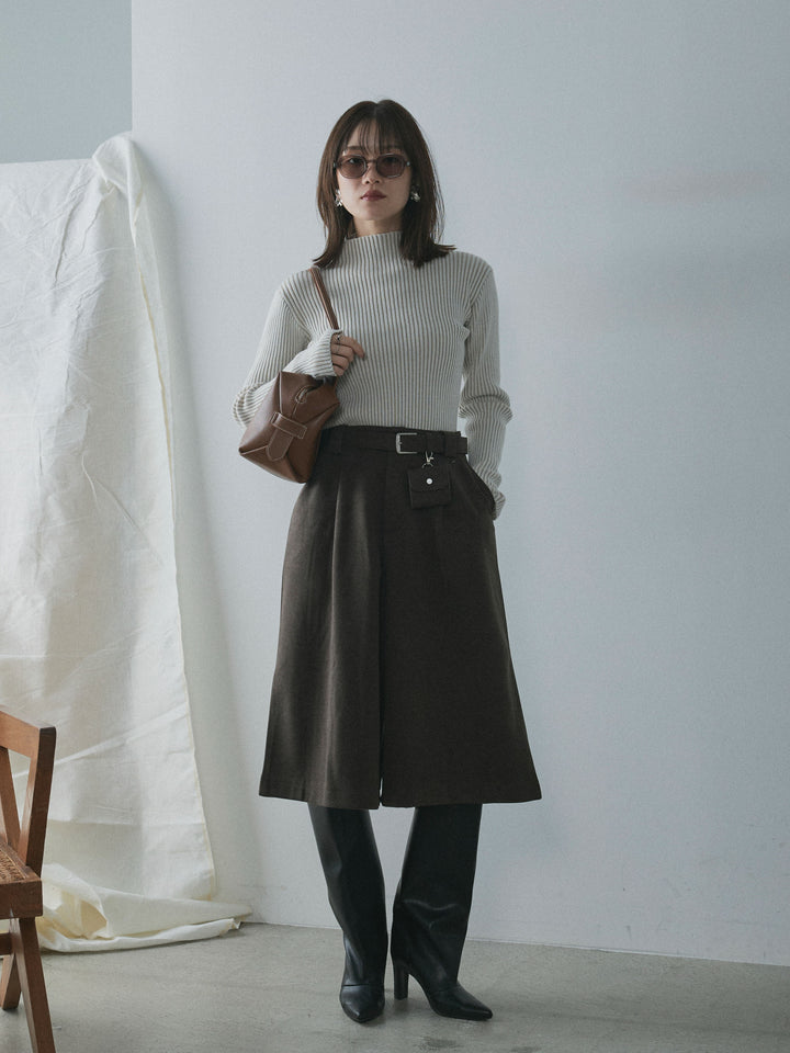 [予約]プレーティングハイネックプルオーバー/beige