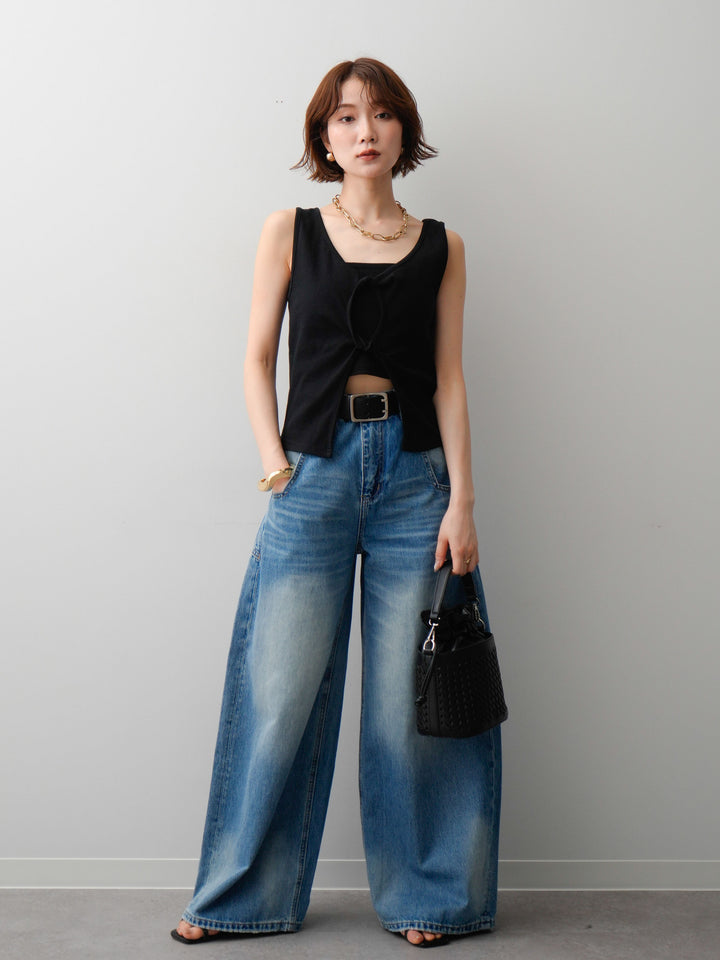 [SET]ツイストタンクトップ+ツイストタンクトップ(2set)