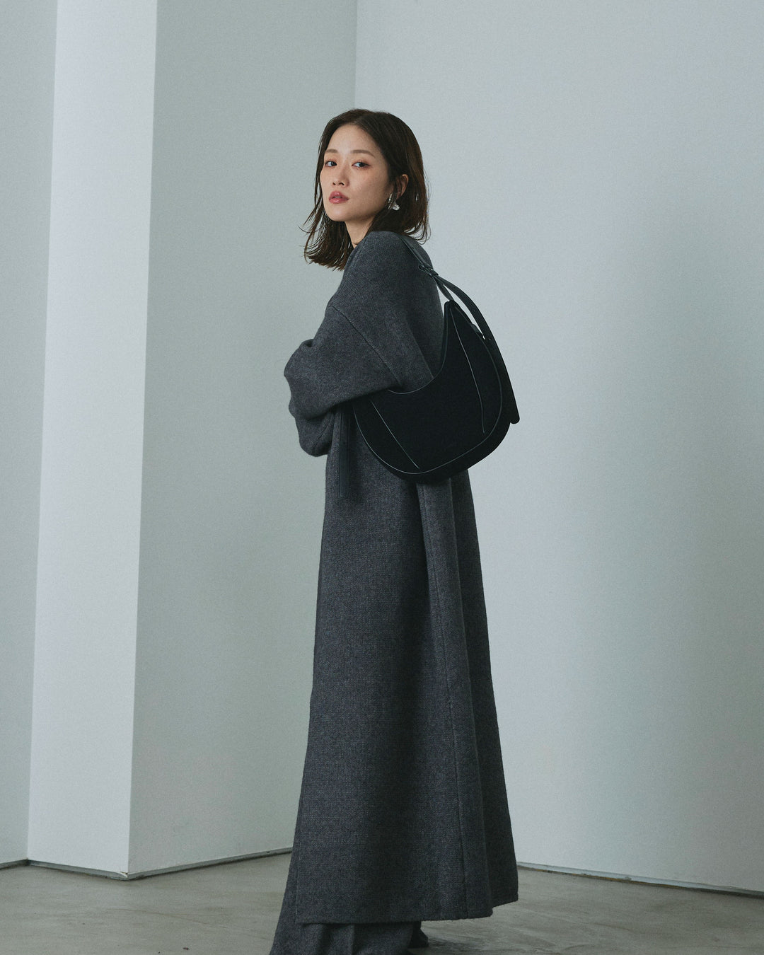 【Allure】[SET]ニットベアトップ＆ワイドパンツSET UP+ニットロングガウン(2set)