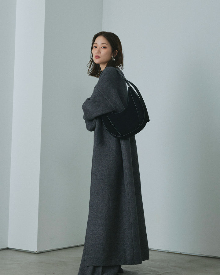 【Allure】[SET]ニットベアトップ＆ワイドパンツSET UP+ニットロングガウン(2set)