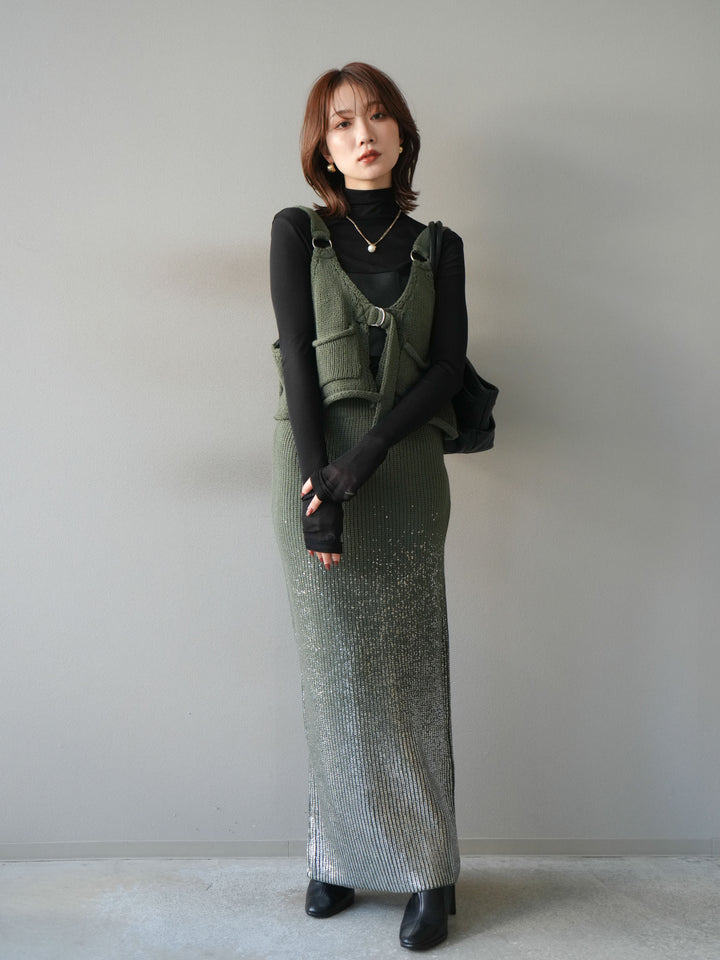 [予約]ニットビスチェ/ashgreen