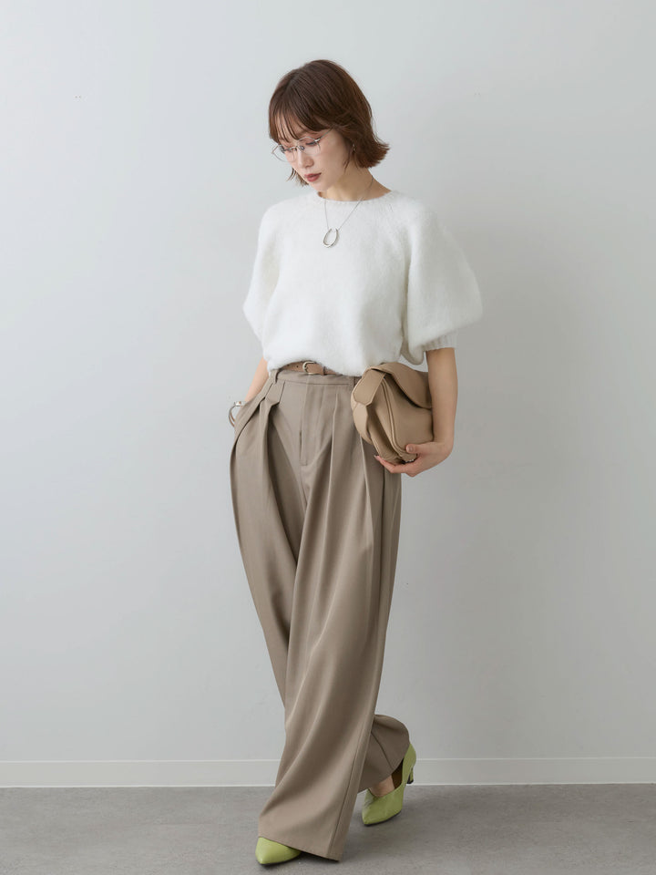 [SET]モヘアハーフプルオーバー+選べるアクセセット(2set)