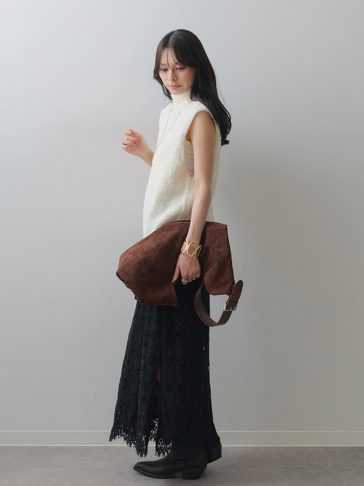 [SET]テディハイネックノースリベスト+テディハイネックノースリベスト(2set)