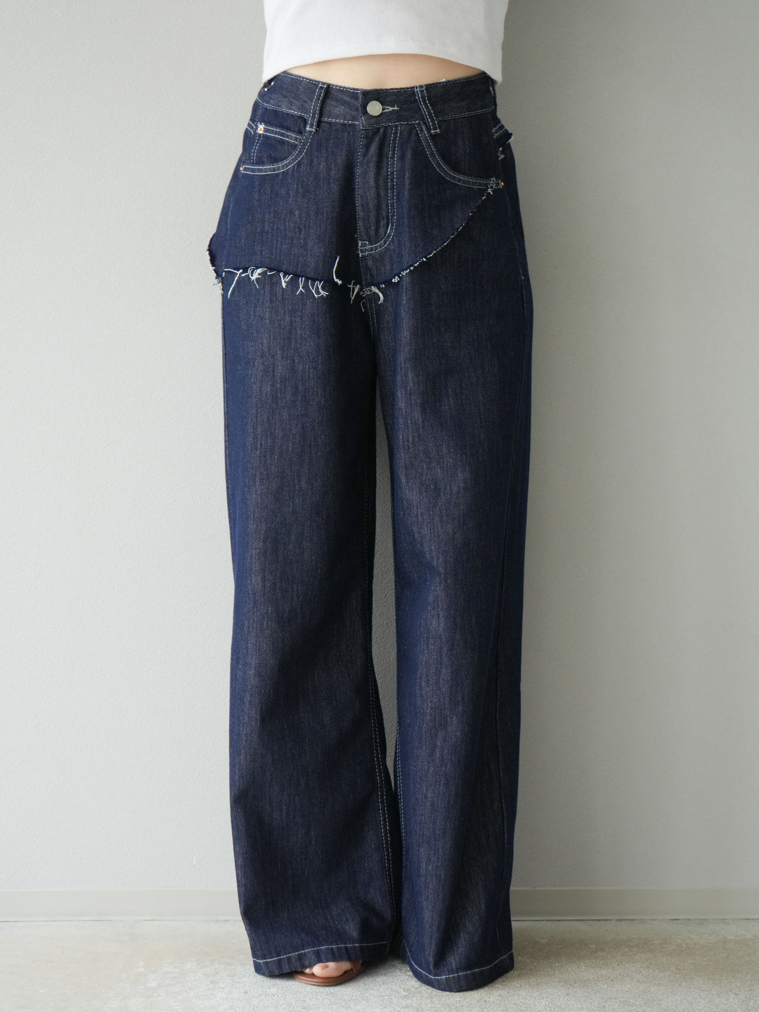 【預購】提臀牛仔褲/深藍色