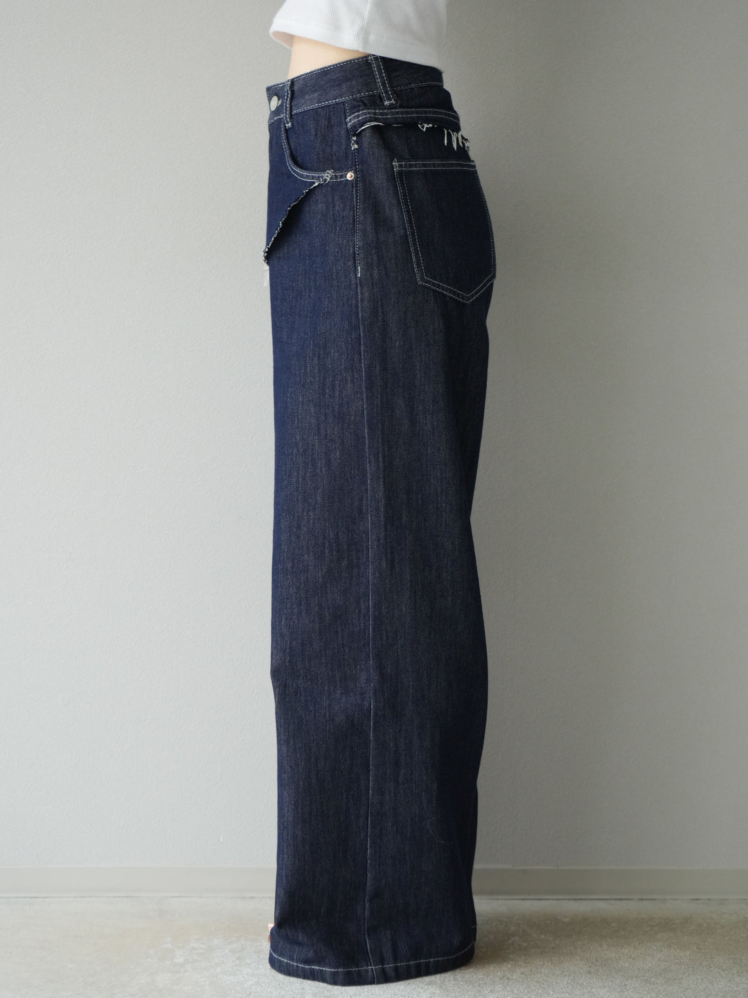 【預購】提臀牛仔褲/深藍色