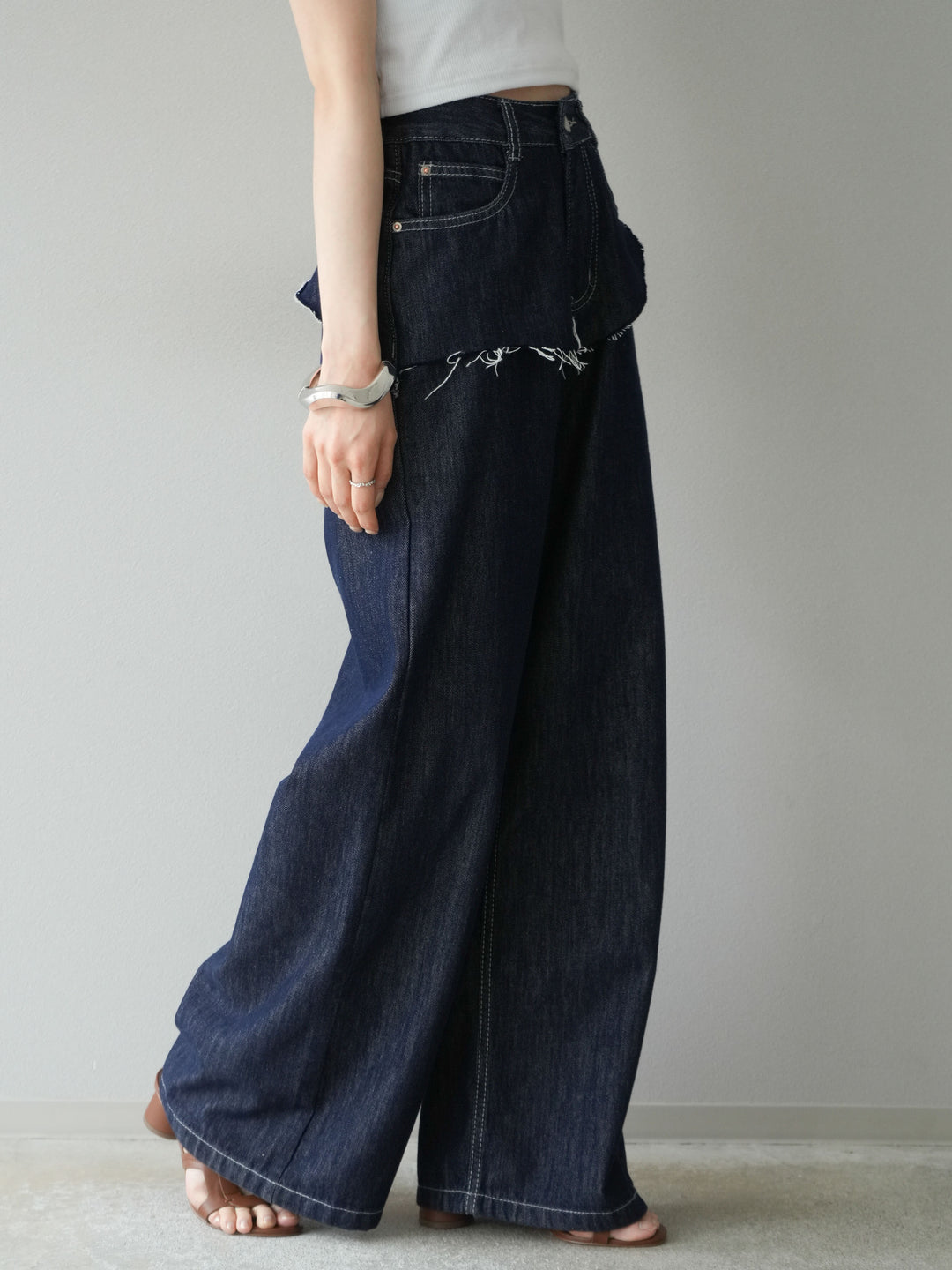 【預購】提臀牛仔褲/深藍色