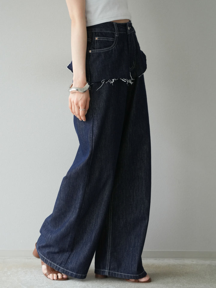 【預購】提臀牛仔褲/深藍色