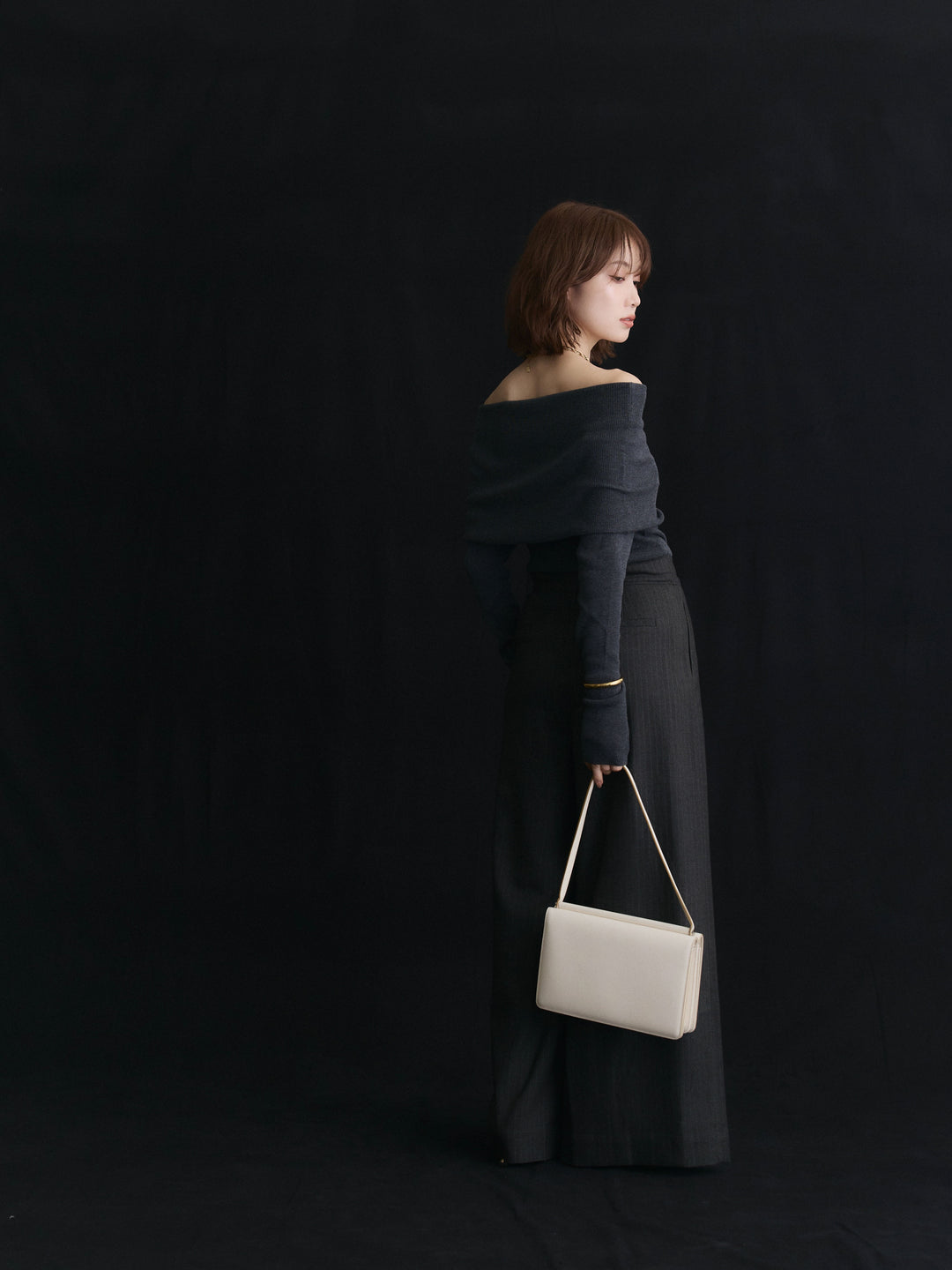 【Allure】[SET]オフショルニットトップス+オフショルニットトップス(2set)