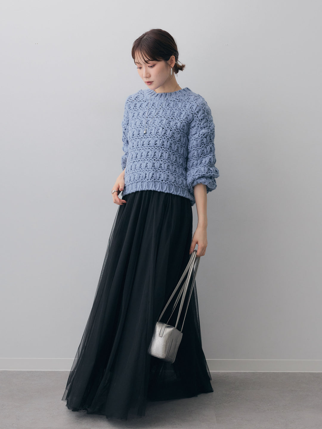 [SET]ループクロップニットトップス+ループクロップニットトップス(2set)