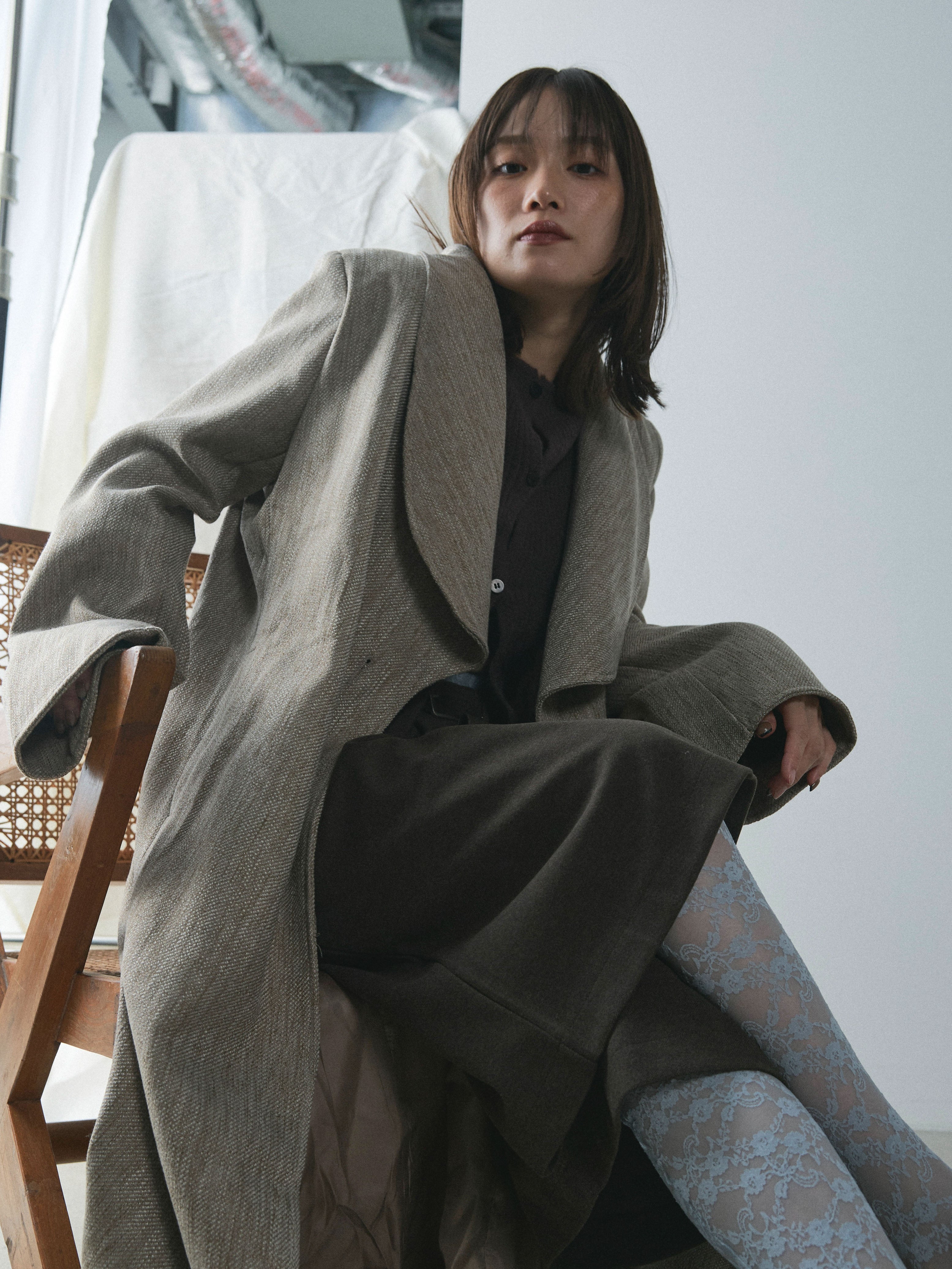 HERNO Resort ニットコート ツイード ロングコート リブニット 楽天市場】HERNO RESORT ヘルノ リゾート ニットブルゾン