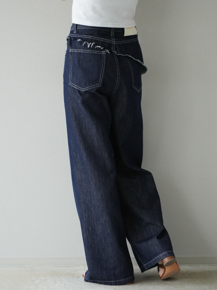 【預購】提臀牛仔褲/深藍色