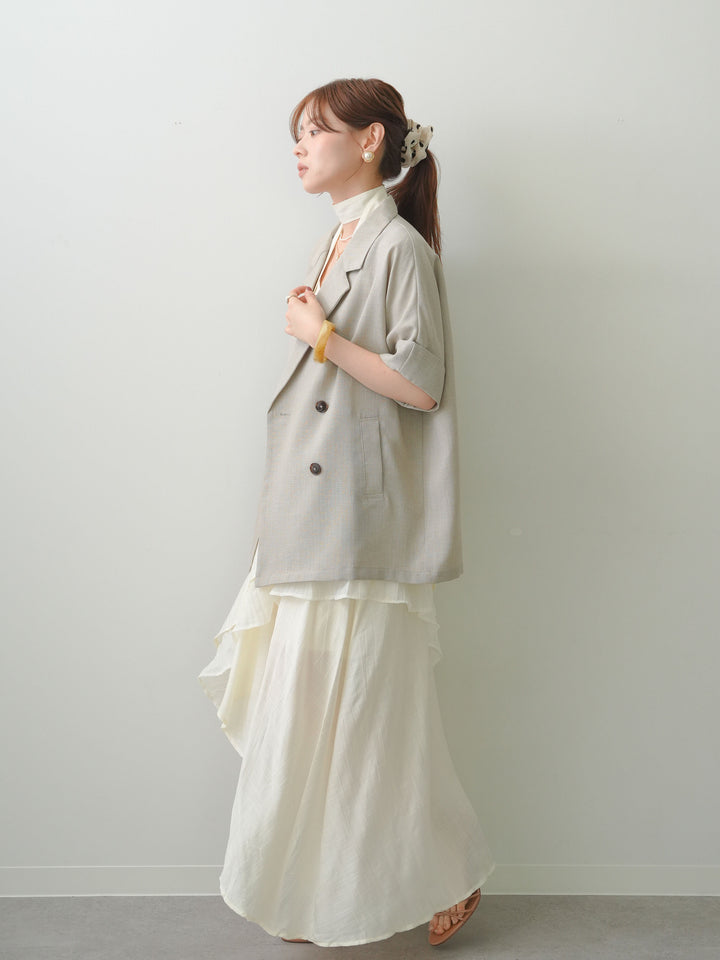 [予約]ラッフルヘムレイヤードキャミワンピース/white