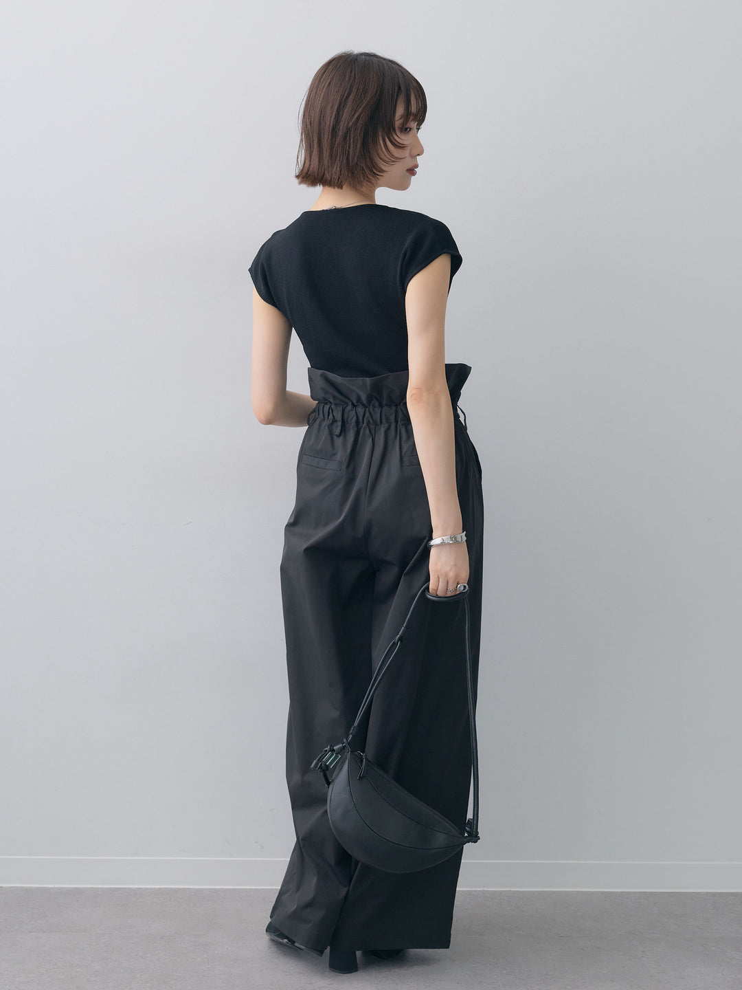[SET]2WAYロールアップワイドパンツ+2WAYロールアップワイドパンツ(2set)