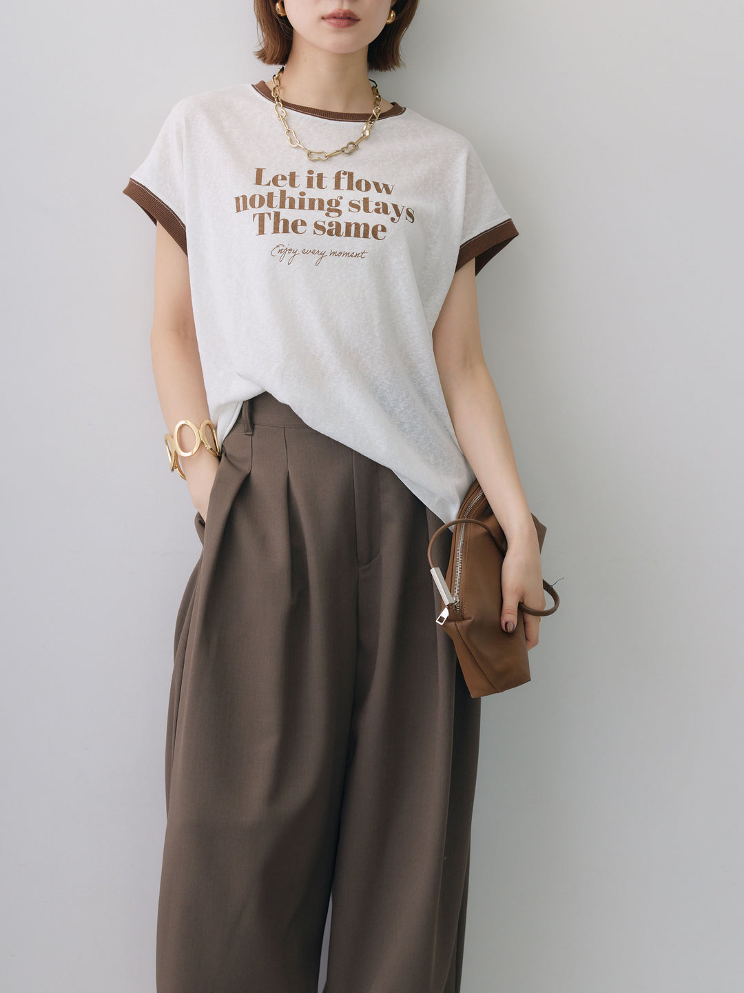 [SET]シアースラブバイカラーフレンチTEE+シアースラブバイカラーフレンチTEE(2set)