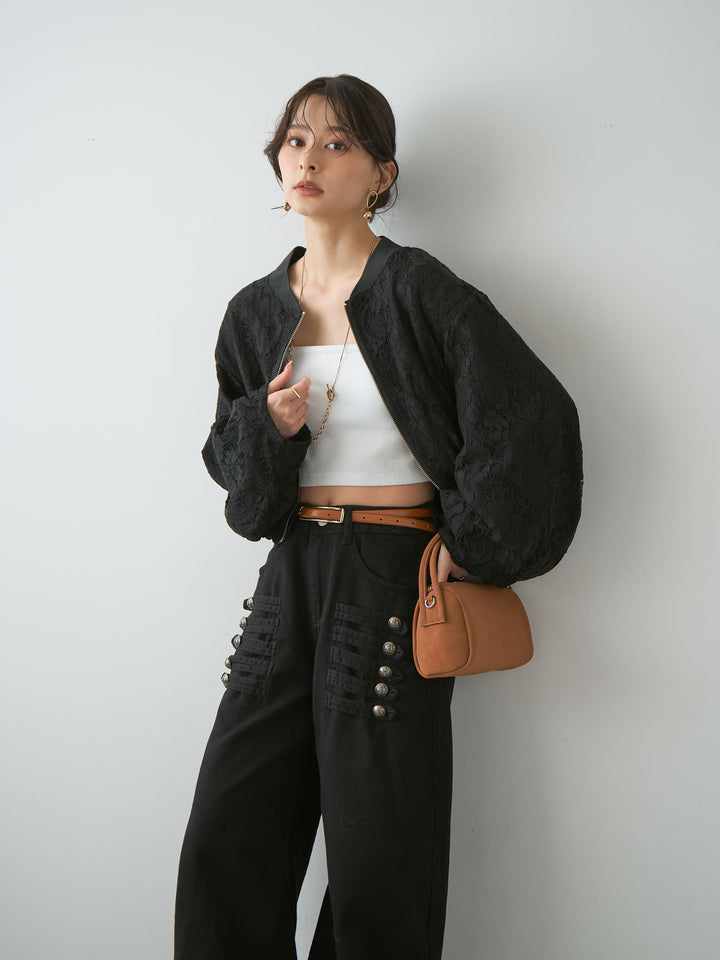 [SET]レースブルゾン+レースブルゾン(2set)