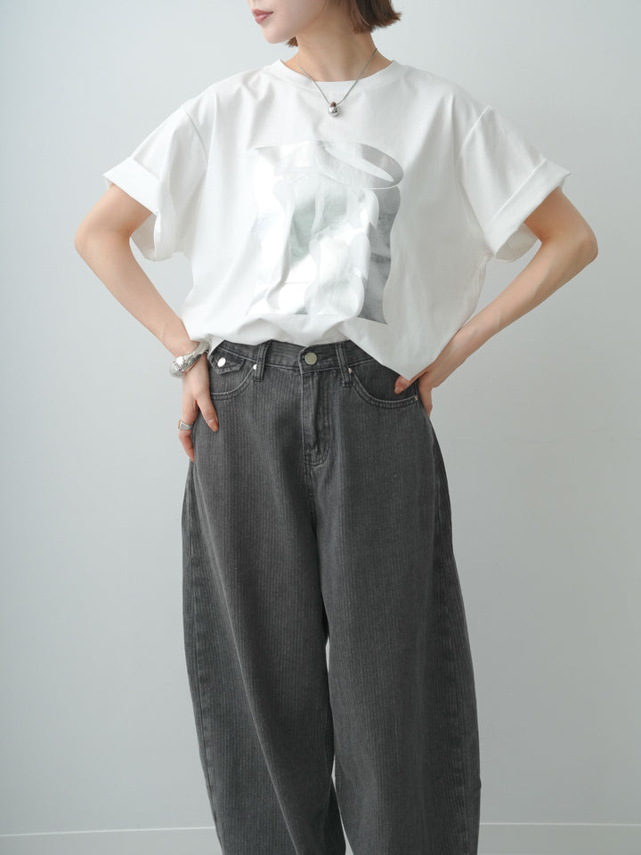 [SET]クールタッチアートロゴオーバーTEE+選べるアクセセット(2set)