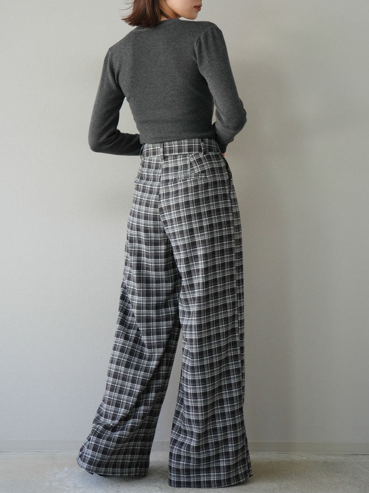 [予約]レイヤードデザインニットカーディガン/チャコール