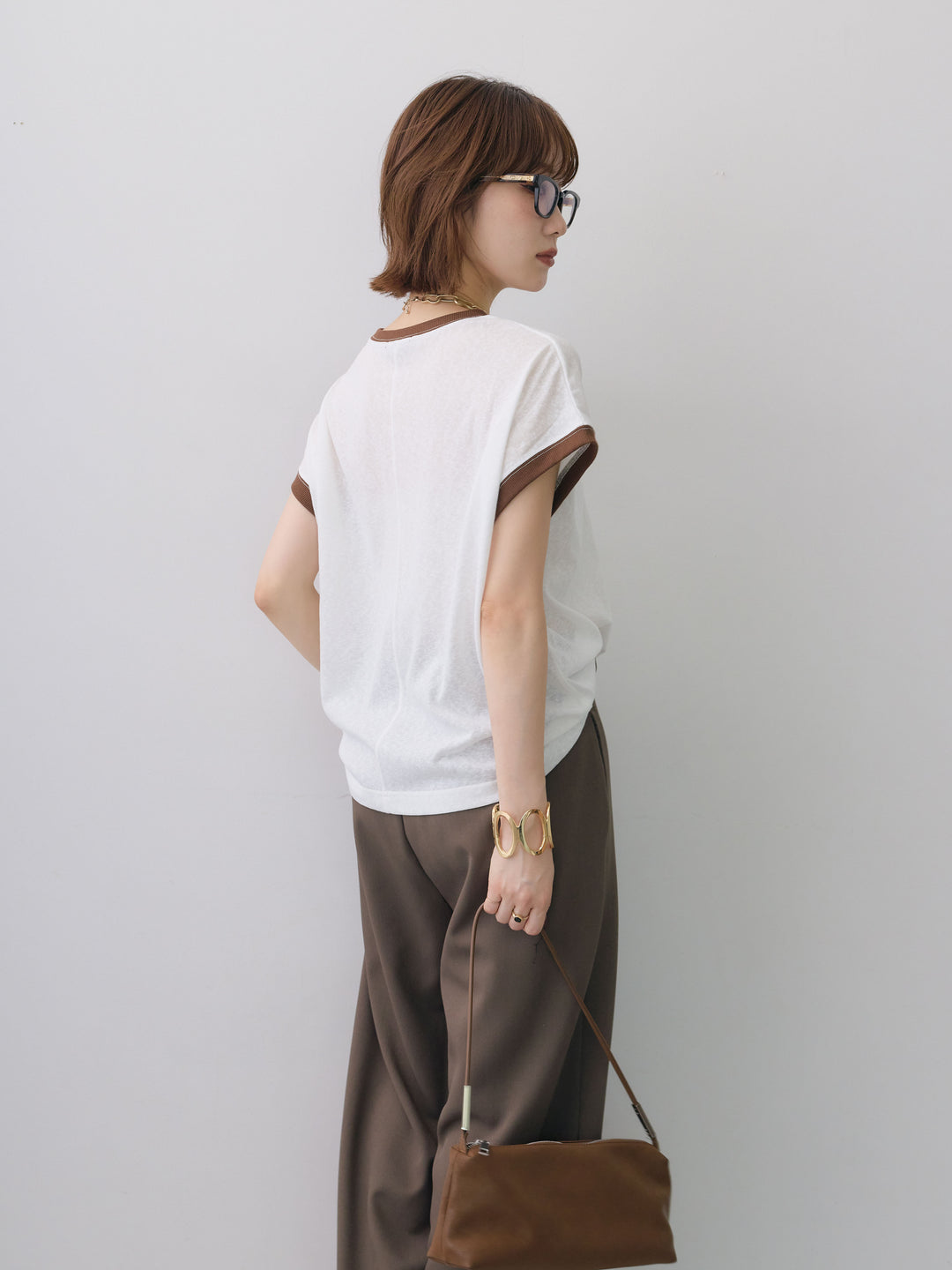 [SET]シアースラブバイカラーフレンチTEE+シアースラブバイカラーフレンチTEE(2set)