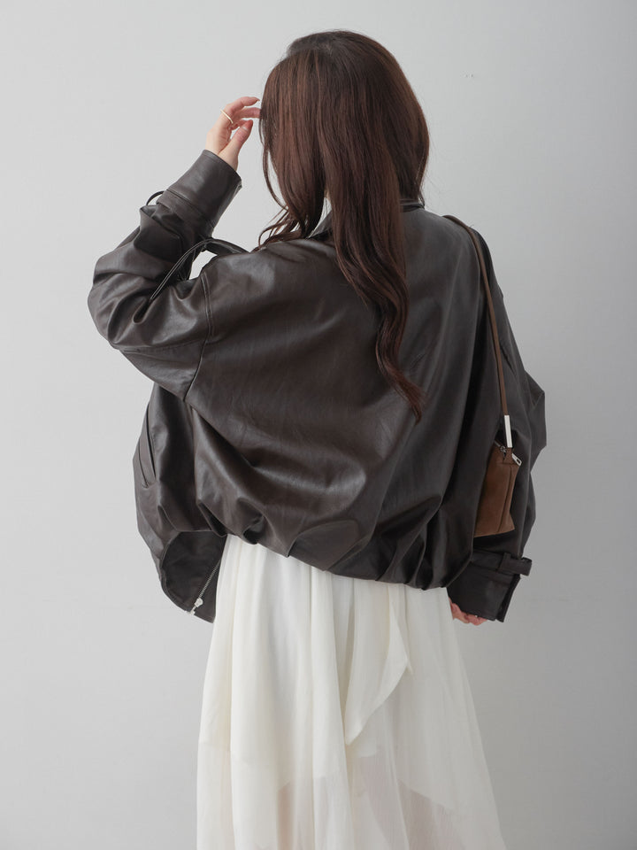 [予約]ベルト付シアーアシメノースリドレス/white