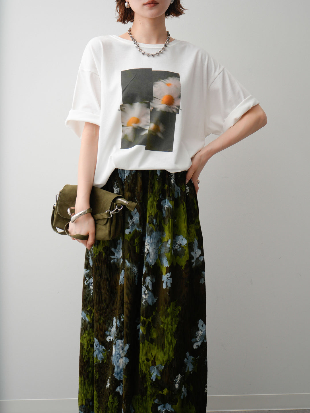 [SET]フラワーフォトTEE+選べるアクセセット(2set)