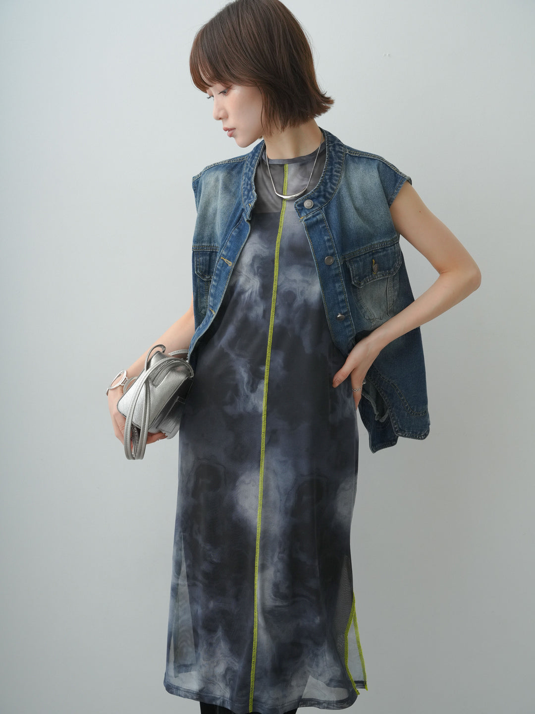 【套裝】弧形下擺牛仔背心 + 配件套裝（2 套可選）