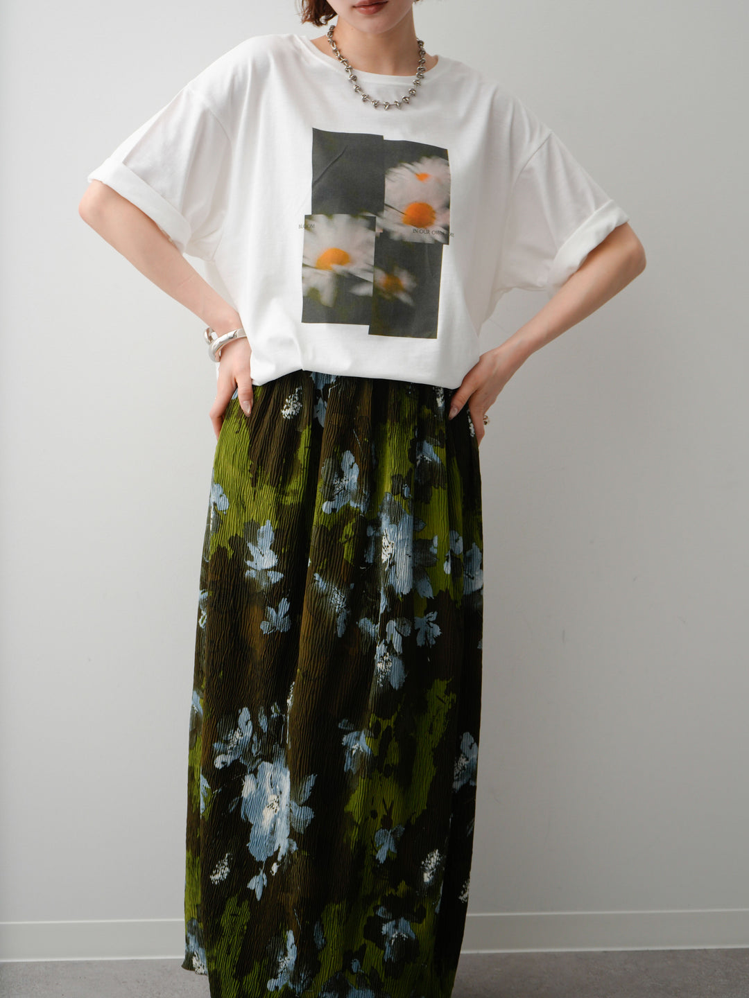 [SET]フラワーフォトTEE+フラワーフォトTEE(2set)