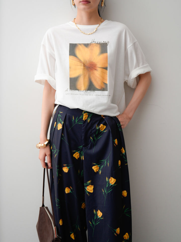 [SET]フラワーフォトTEE+フラワーフォトTEE(2set)