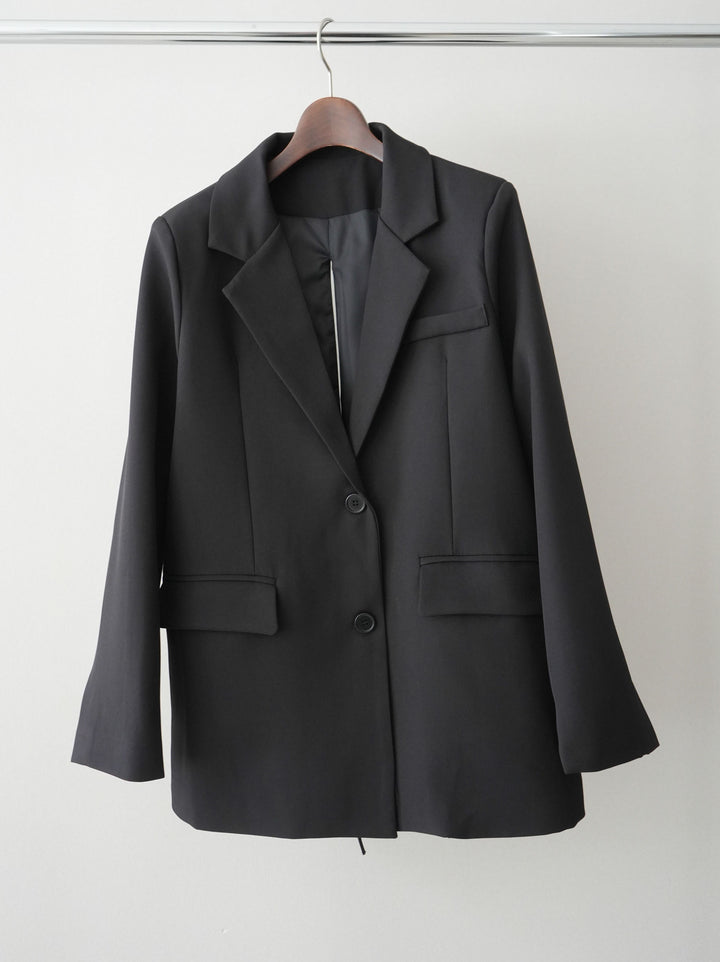 [SET]バックスリットデザインジャケット+ベルト付カーゴミニスカート(2set)