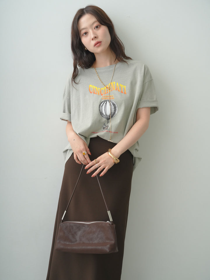 [SET]ヴィンテージライクプリントオーバーTEE+選べるアクセセット(2set)