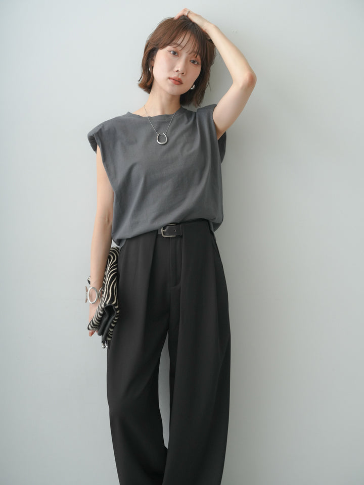 [SET]ショルダーパッドフレンチTEE+ショルダーパッドフレンチTEE(2set)