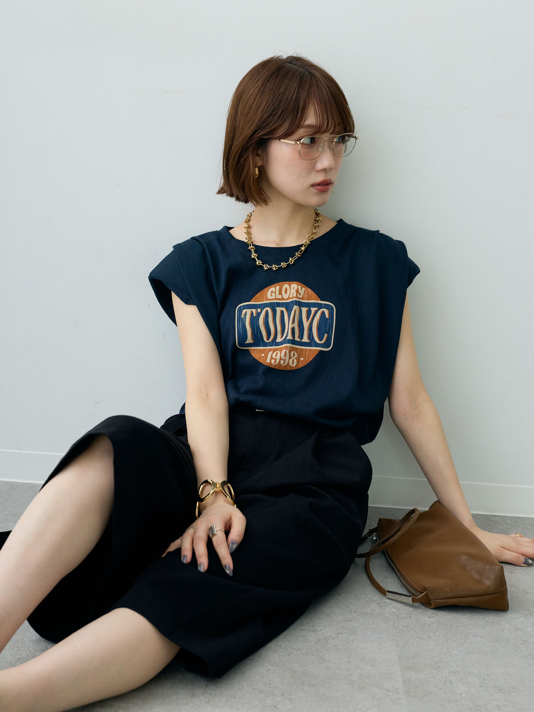 [SET]ヴィンテージロゴドロストTEE+選べるアクセセット(2set)