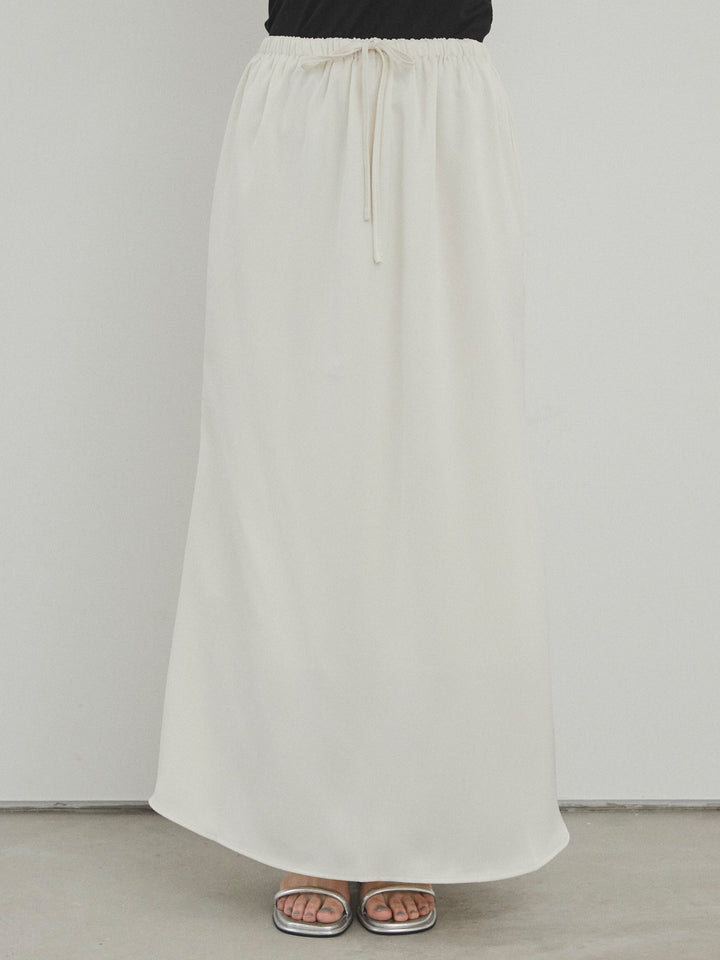 [予約]リラックスナロースカート/アイボリー