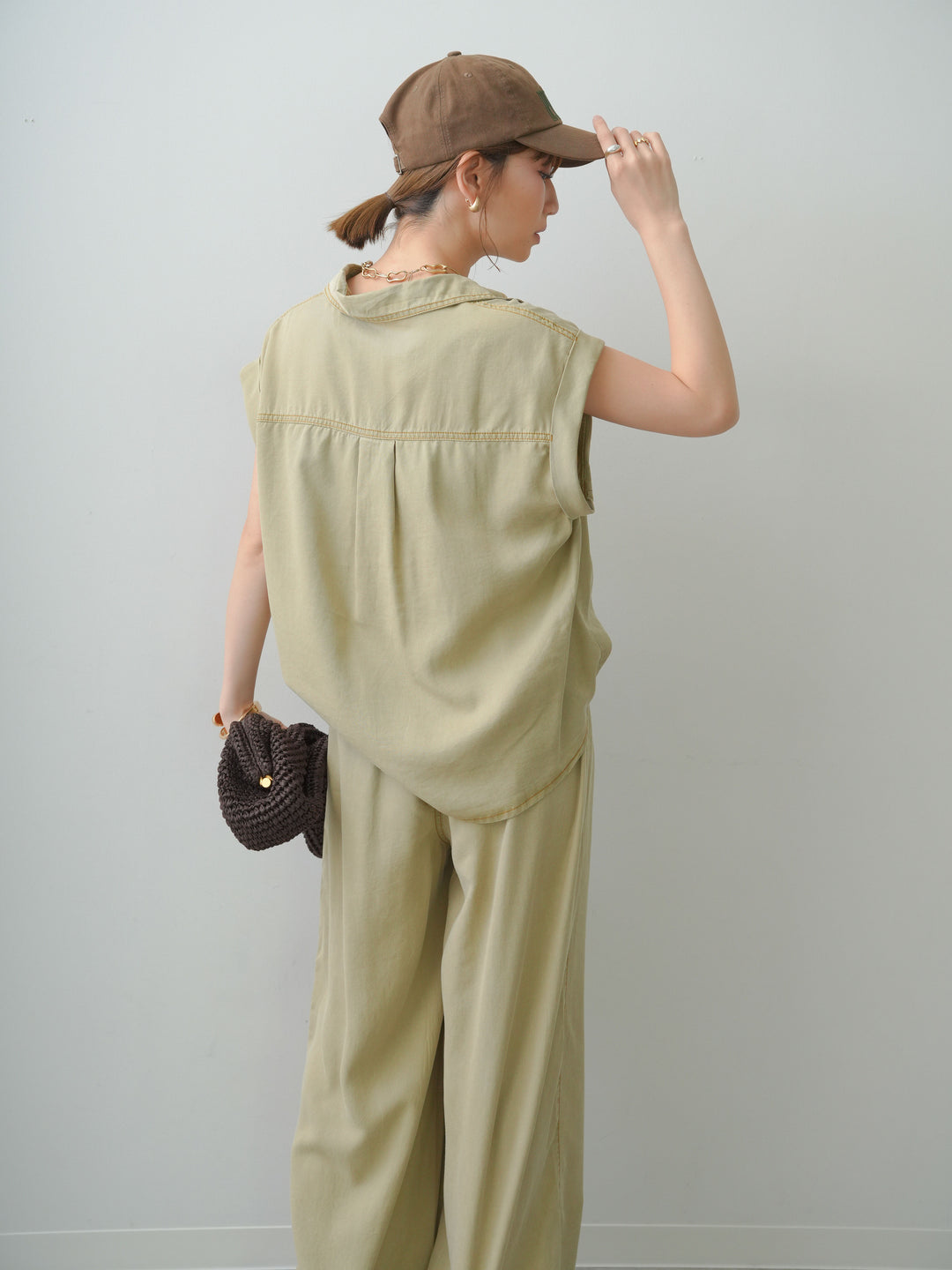 [予約]ヴィンテージウォッシュフレンチシャツ/beige