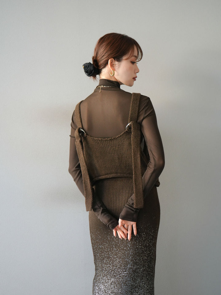 [予約]ニットビスチェ/coffeebrown