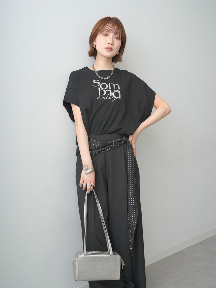 [予約]立体ロゴエンボスTEE /black