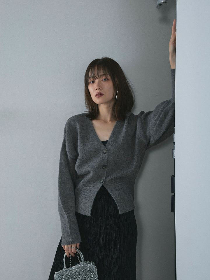 【Allure】[SET]アルパカタッチVネックカーディガン+アルパカタッチVネックカーディガン(2set)