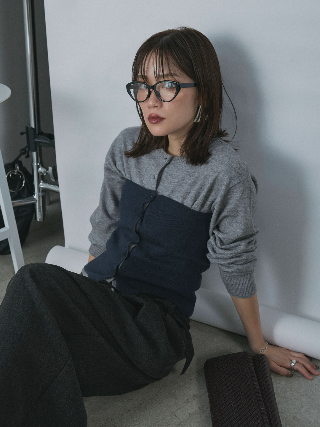 【Allure】[SET]2WAYビスチェアンサンブルカーディガン+2WAYビスチェアンサンブルカーディガン(2set)