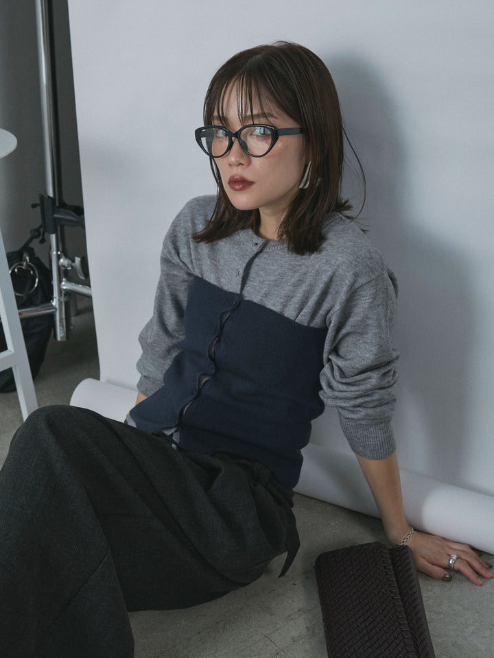 【Allure】[SET]2WAYビスチェアンサンブルカーディガン+2WAYビスチェアンサンブルカーディガン(2set)